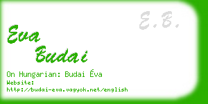 eva budai business card